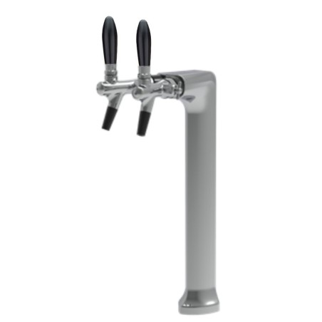 Colonne MicroMatic inox pour 2 robinets de bière ou autre boisson