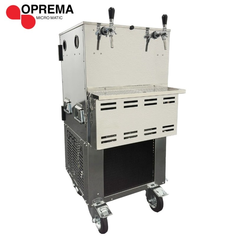 TIREUSE MOBILE OPREMA EVENT Cooler ECO XL à banc de glace 175L/h  MOBI TAP avec 2 robinets