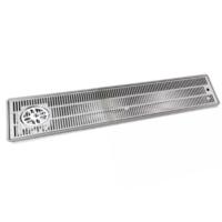 Égouttoir inox encastrable extra large 1200 x 220 x 30 mm avec rince verre et vidange