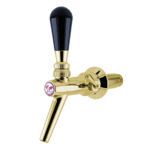 Robinet de pompe à bière CMB V10 inox 35 mm doré avec compensateur 